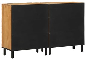 vidaXL Πλαϊνό Γραφείο 2 pcs Καφέ 60 x 33 x 75 cm Μασίφ ξύλο ακακίας