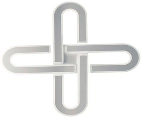 Φωτιστικό Οροφής - Πλαφονιέρα Obsession LED-OBSESSION-PL80 102W Dimmer Led 80x80x5cm Με Τηλεχειριστή Aluminium
