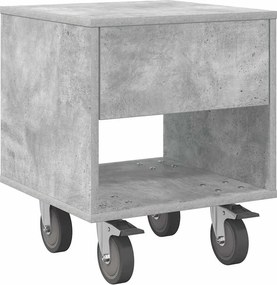 vidaXL Κομοδίνο 2 pcs Σκυρόδεμα Γκρι 40,5 x 40 x 48 εκ.