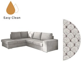 EDDI ΚΑΝΑΠΕΣ ΚΡΕΒΑΤΙ ΓΩΝΙΑ ΑΡΙΣΤΕΡΗ TAUPE 248x213x90 - 70-0403