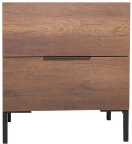 Κομοδίνο 479ADR1503 55x44x59cm Walnut-Black
