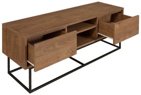 Έπιπλο τηλεόρασης Amedeo Megapap χρώμα καρυδί 140x40x50εκ.