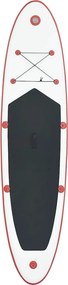 vidaXL Σετ Σανίδας Stand Up Paddle / Surf Φουσκωτό Κόκκινο και Λευκό