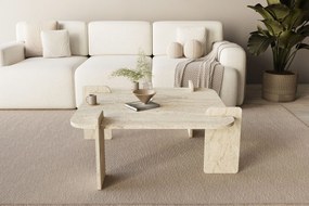 Τραπεζάκι Σαλονιού Τραβερτίνη SASA 90x90x35