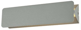 Φωτιστικό Τοίχου ZD806410LEDGY Grey Aluminium