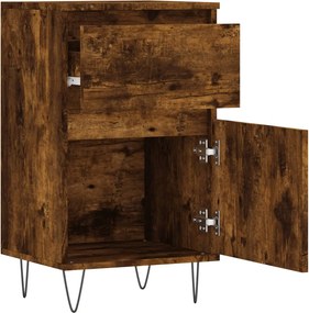 vidaXL Ντουλάπια 2 τεμ. Καπνιστή Δρυς 40x35x70 εκ. από Επεξεργ. Ξύλο