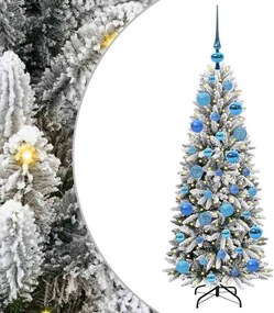 vidaXL Τεχνητό Χριστουγεννιάτικο Δέντρο με 150 LED Λευκό 120 cm