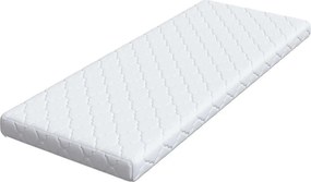 vidaXL Στρώμα Λευκό 80 x 200 cm Ζακάρ ύφασμα