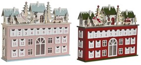 Εορταστικό Ημερολόγιο DKD Home Decor Ξύλο 37,5 x 8,5 x 31 cm (x2)
