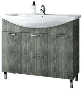 Bathroom Βench with sink Ritmo 95 Σκοτεινό Δρύς