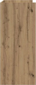 vidaXL Πίνακας DJ Artisan Δρυς 102 x 45 x 102 εκ. Επεξεργασμένο Ξύλο