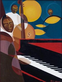 Mucherera, Kaaria - Εκτύπωση έργου τέχνης Cobalt Jazz, 2007, (30 x 40 cm)