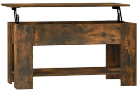 vidaXL Τραπεζάκι Σαλονιού Καπνιστή Δρυς 101x49x52 εκ. Επεξεργ. Ξύλο