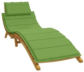 vidaXL Μαξιλάρι Ξαπλώστρας Πράσινο 186x58x4 εκ. Ύφασμα