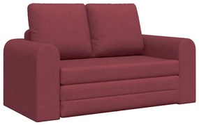vidaXL Κρεβάτι καναπές Μπορντό 148 x 71 x 83 εκ. ύφασμα