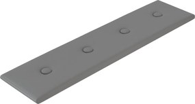 vidaXL Κεφαλάρι Τοίχου 12 pcs Γκρι 60 x 15 cm Τεχνητό Δέρμα