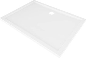 Mexen Flow ορθογώνιος ντους slim 90 x 80 cm, λευκή λάμψη - 46R108090