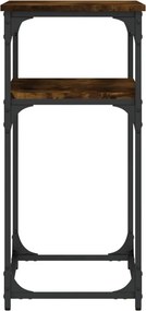 vidaXL Τραπέζι Κονσόλα Καπνιστή Δρυς 75x35,5x75 εκ. Επεξεργ. Ξύλο