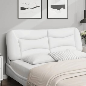 vidaXL Μαξιλάρι για Κεφαλάρι Λευκό 160 εκ. από Συνθετικό Δέρμα