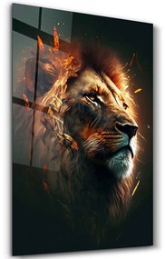 Πίνακας Γυάλινος 672BRS5504 70x110cm Multi Wallity Κάθετοι Glass