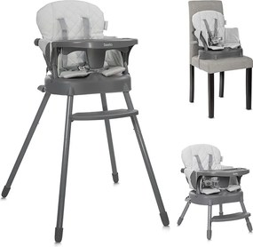 BABY HIGH CHAIR 3in1 SIESTA GREY LEATHER