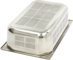 Gastronorm Container - 1/1 GN - 15cm Deep - Stainless Steel - Perforated