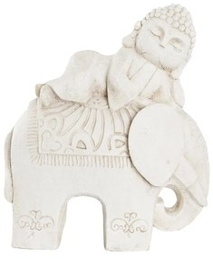 Διακοσμητική Φιγούρα DKD Home Decor Παλαιωμένο φινίρισμα Ελέφαντας Λευκό Ανατολικó Μαγνήσιο (42 x 24 x 46 cm)