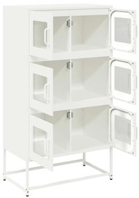 vidaXL Highboard Λευκό 68x39x123 cm Ατσάλι