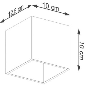 Φωτιστικό τοίχου Quad 1,1xG9/8w, Χρώμα χρυσαφένιος