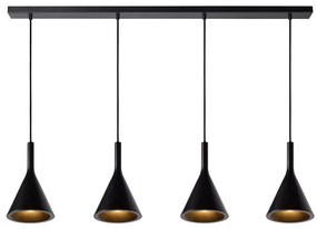 Φωτιστικό Κρεμαστό Lucide 35410-04-30 GIPSY Μαύρο Ματ (Black Mat)