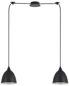 Φωτιστικό Οροφής Κρεμαστό Adept 77-9044 50x16x300 E27 60W Black Homelighting Μέταλλο
