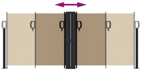 vidaXL Σκίαστρο Πλαϊνό Συρόμενο Taupe 100 x 600 εκ.