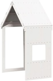 vidaXL Οροφή Κρεβατιού Παιδική Λευκό 55x84x132 εκ. Μασίφ Ξύλο Πεύκου
