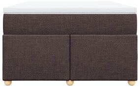 ΚΡΕΒΑΤΙ BOXSPRING ΜΕ ΣΤΡΩΜΑ ΣΚΟΥΡΟ ΚΑΦΕ 120X200 ΕΚ. ΥΦΑΣΜΑΤΙΝΟ 3285369