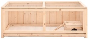 vidaXL Κλουβί Χάμστερ 104 x 52 x 38 εκ. από Μασίφ Ξύλο Ελάτης