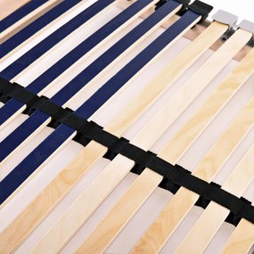 vidaXL Τελάρο Κρεβατιού με 42 Σανίδες &amp; 7 Ζώνες 80 x 200 εκ.