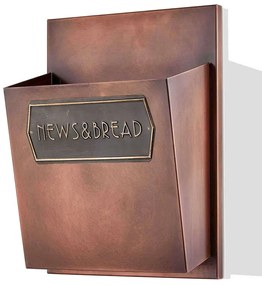 Ψωμιέρα 742TMA3629 27x17x34cm Copper Hermia Metal