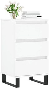Συρταριέρα Λευκή 40 x 35 x 70 εκ. από Επεξεργασμένο Ξύλο - Λευκό