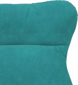 vidaXL Πολυθρόνα Τιρκουάζ 69 x 74 x 93 εκ. Βελούδο