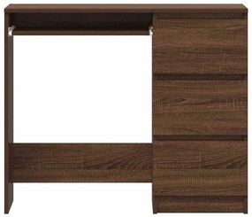 vidaXL Γραφείο Καφέ Δρυς 90 x 45 x 76 εκ. από Επεξεργασμένο Ξύλο