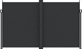 vidaXL Σκίαστρο Πλαϊνό Συρόμενο Μαύρο 200 x 1200 εκ.