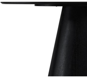 Tango Oval Dining Table 160x90 Black Oak