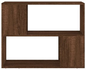 vidaXL Βιβλιοθήκη/Διαχωριστικό Χώρου Καφέ Δρυς 80 x 24 x 63 εκ.