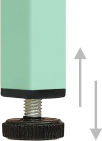 vidaXL Ντουλάπι Αποθήκευσης Χρώμα Μέντα 80 x 35 x 101,5 εκ. Ατσάλινο