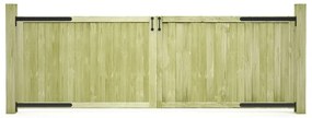 vidaXL Πόρτες Φράχτη 2 τεμ. 300 x 100 εκ. από Εμποτισμένο Ξύλο Πεύκου