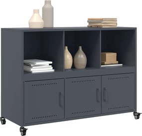 vidaXL Ντουλάπι Ανθρακί 100,5x39x72 εκ. από Χάλυβα