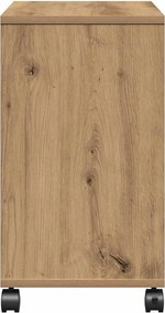 vidaXL Κοντρόλ Τραπέζι με ράφι artisan δρυς 50 x 30 x 55 εκ.