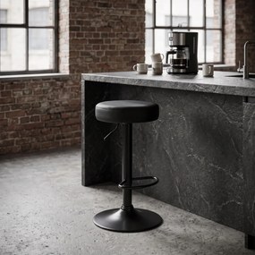 ΚΑΡΈΚΛΕΣ &amp; ΠΟΛΥΘΡΌΝΕΣ MUMFORD ADJUSTABLE BAR STOOL BLACK HD7605