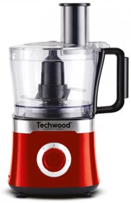 Επεξεργαστής Τροφίμων Techwood TRO-6855, 800W, 1.5L, 2 ταχύτητες, λειτουργία παλμών, αντιολισθητικά πόδια, Κόκκινο