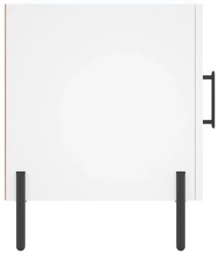 vidaXL Κομοδίνα 2 τεμ. Λευκά 40 x 40 x 50 εκ. από Επεξεργασμένο Ξύλο